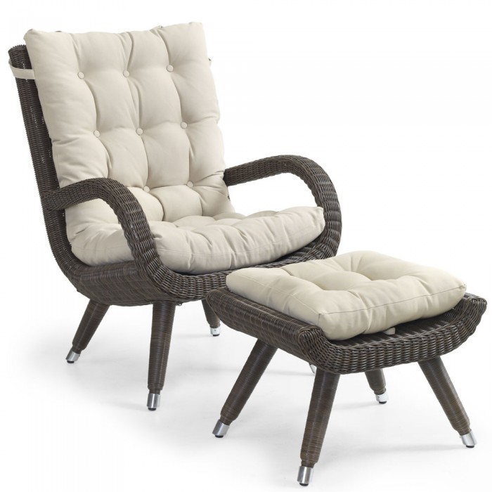 Кресло с подлокотниками коричневое Silva 5481-60
