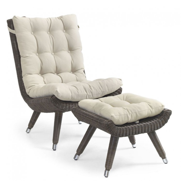 Кресло без подлокотников коричневое Silva 5483-60
